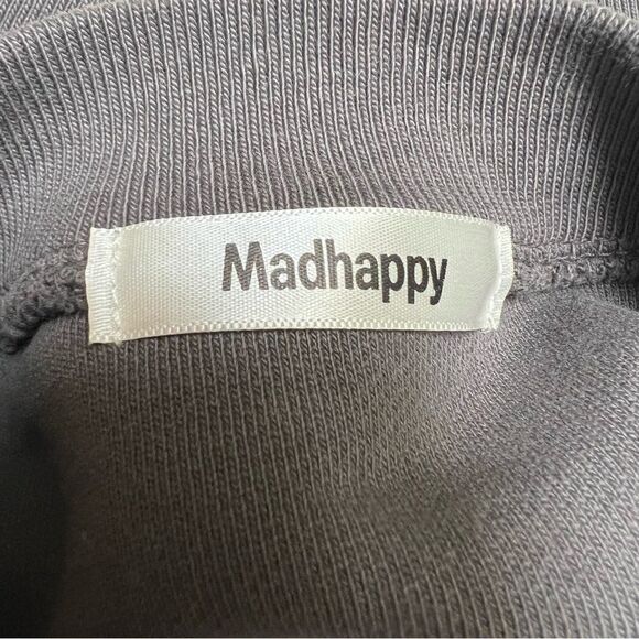 Madhappy Inside Out Cropped Sweatshirt Grey Small NEW - Picture 4 of 8